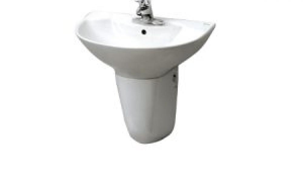 Chậu rửa Lavabo Inax  L285V + Chân lửng L288VC